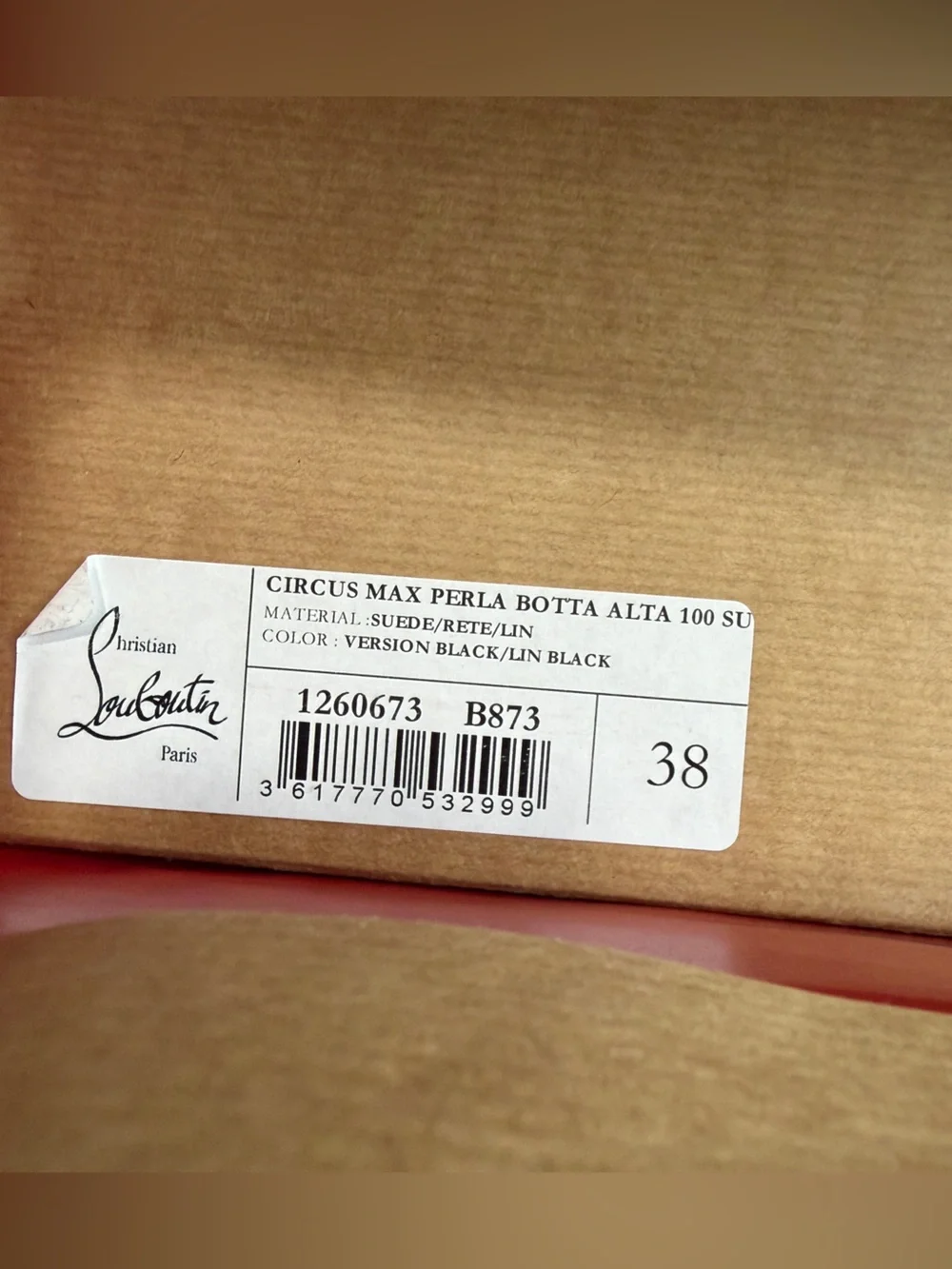 Christian Louboutin Circus Max Perla Botta Alta 100